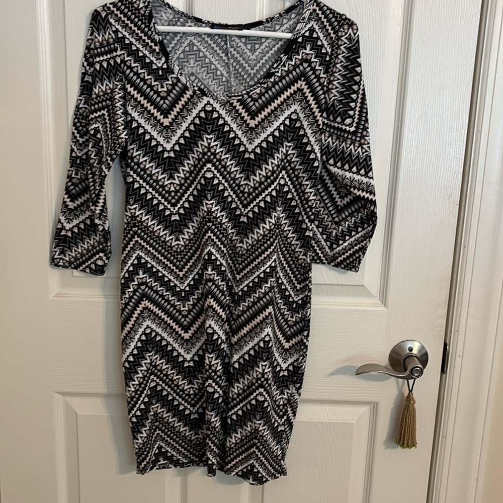 B Famous #USA slip on, 3/4 sleeve comfy slip on dress